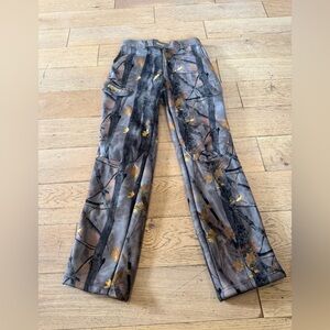 Hycreek Camouflage Cargo Fleece Lined Pants Men’s Sz 34